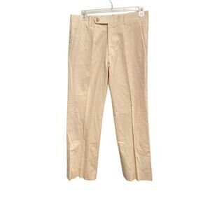 elevee Mens Chino Pants 36x34 Cream Custom Dustin Johnson Performance Golf READ